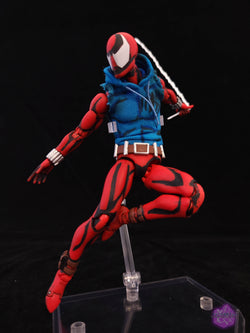 Xavier Cal Custom Mafex Scarlet Spider Comic Shaded