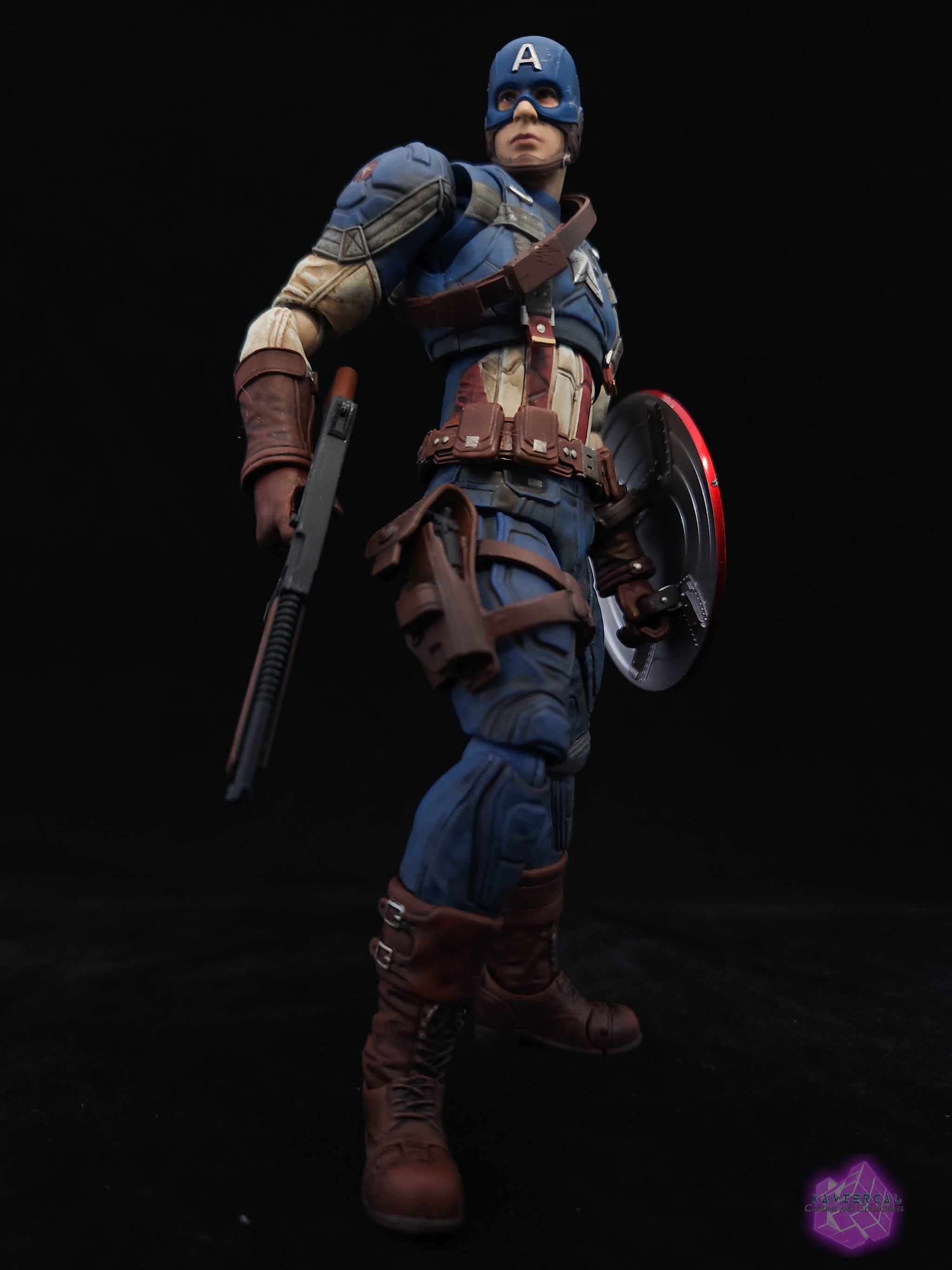 Xavier Cal Custom Mafex Captain America The First Avenger - WWII