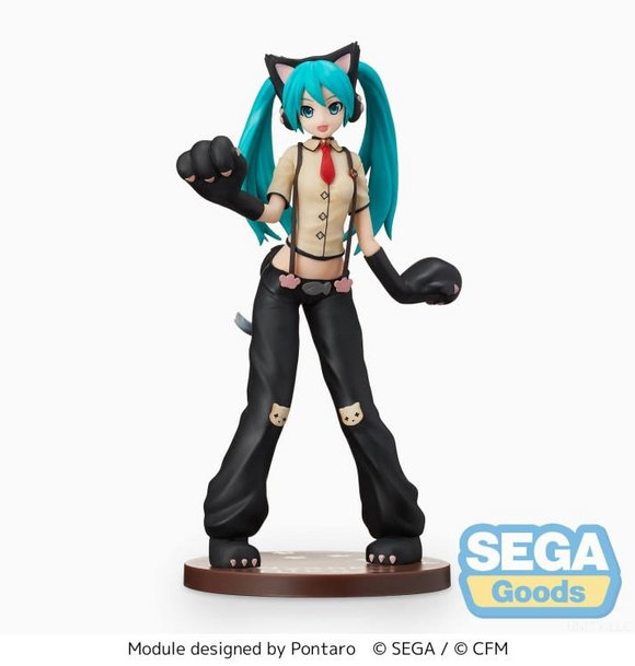 Hatsune Miku: Project DIVA Arcade Future Tone SPM Figure - Hatsune Miku - Kitty Cat