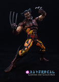 Xavier Cal Custom Mafex Comic Shaded - Brown Suit Wolverine