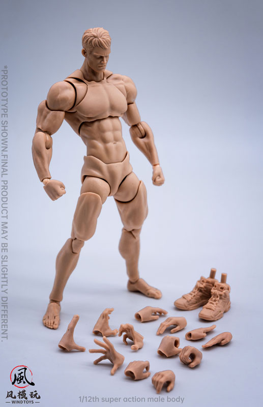 WIND TOYS 1/12 Scale Super Posable Figure Male Body Normal Pre-order