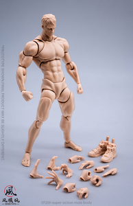 WIND TOYS 1/12 Scale Super Posable Figure Male Body White Pre-order
