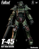 ThreeZero 1/6 Fallout - T-45 Hot Rod Shark Power Armor