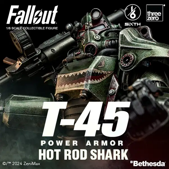 ThreeZero 1/6 Fallout - T-45 Hot Rod Shark Power Armor Pre-order