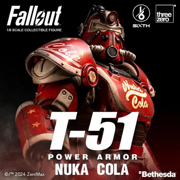 ThreeZero 1/6 Fallout - T-51 Nuka Cola Power Armor