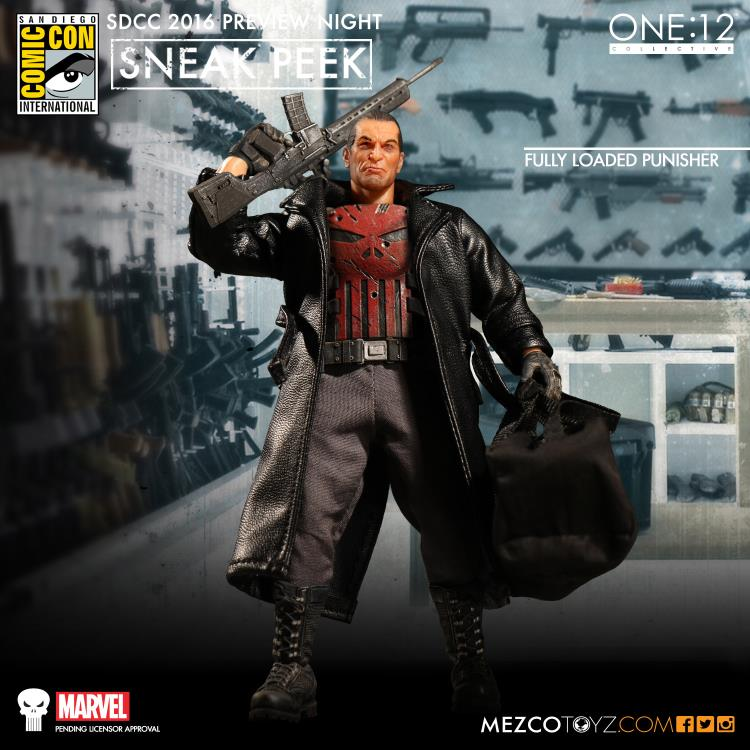 Mezco One:12 Collective Marvel Punisher Fully Loaded PX Exclusive