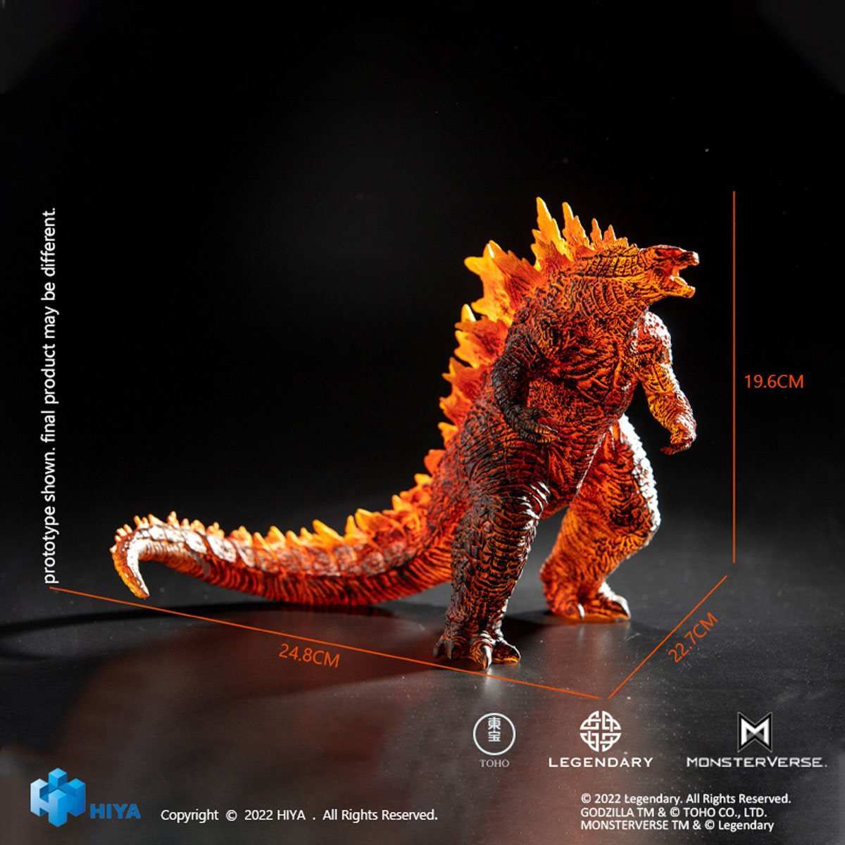 Hiya Toys Godzilla King of Monsters Stylist Burning Godzilla Statue ...