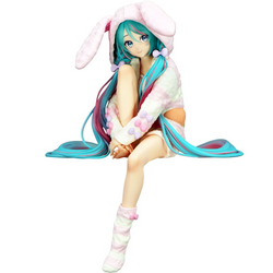 Hatsune Miku Noodle Stopper Figure -Rabbit Ear Hood Pajama-