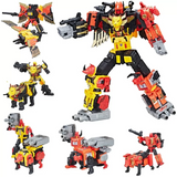 Transformers Generations Prime Wars - Predaking Combiner Team Set Titan Class