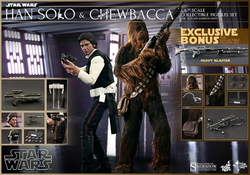 Hot Toys MMS263 Star Wars A New Hope : Han Solo and Chewbacca Set