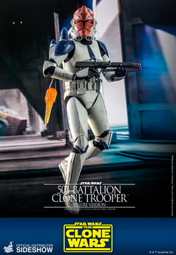 Hot Toys 1/6 TMS023 Star Wars The Clone Wars : 501st Battalion Clone Trooper Deluxe Ver.