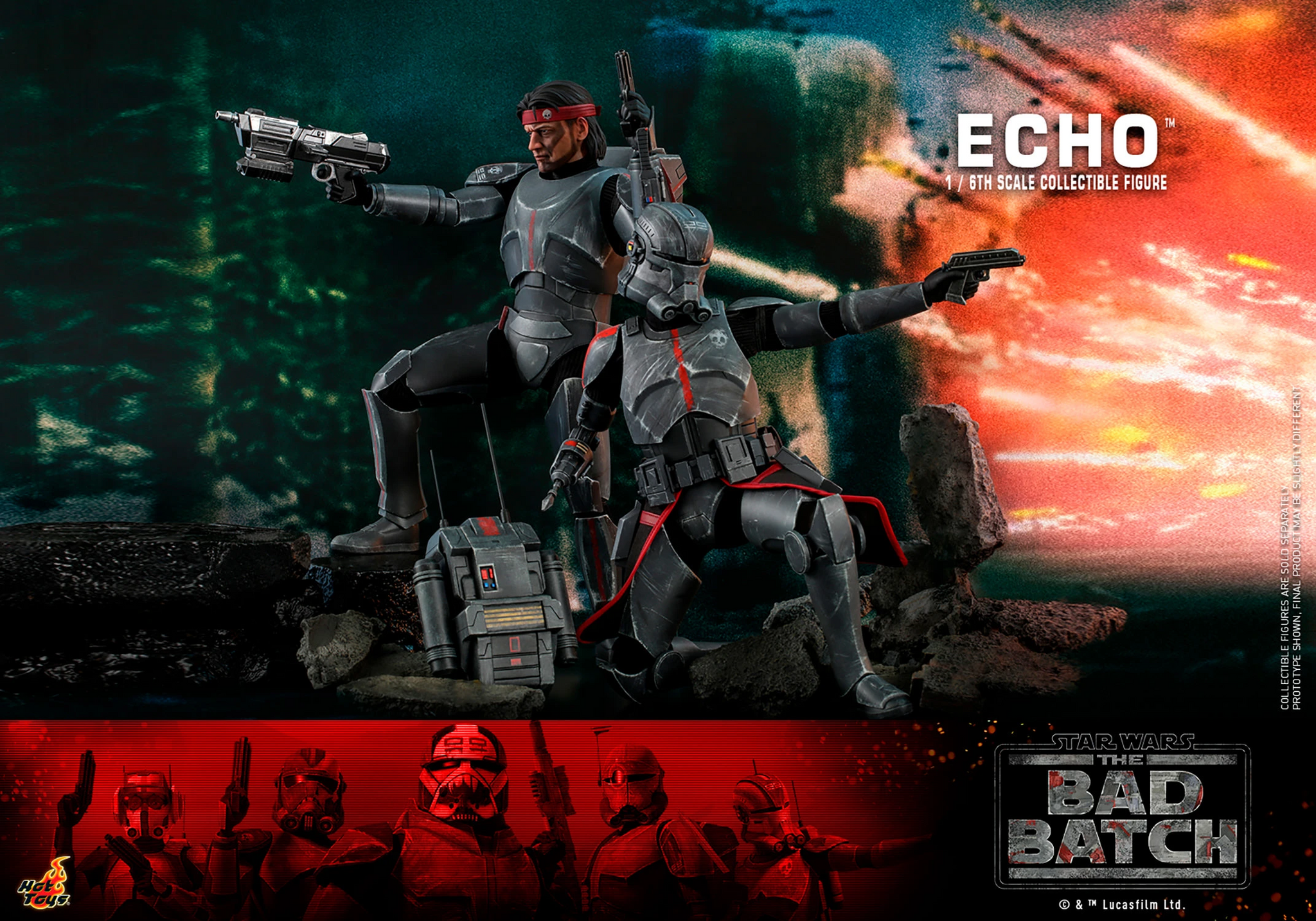 Hot Toys 1/6 TMS042 - Star Wars The Bad Batch - Echo – Xavier Cal 