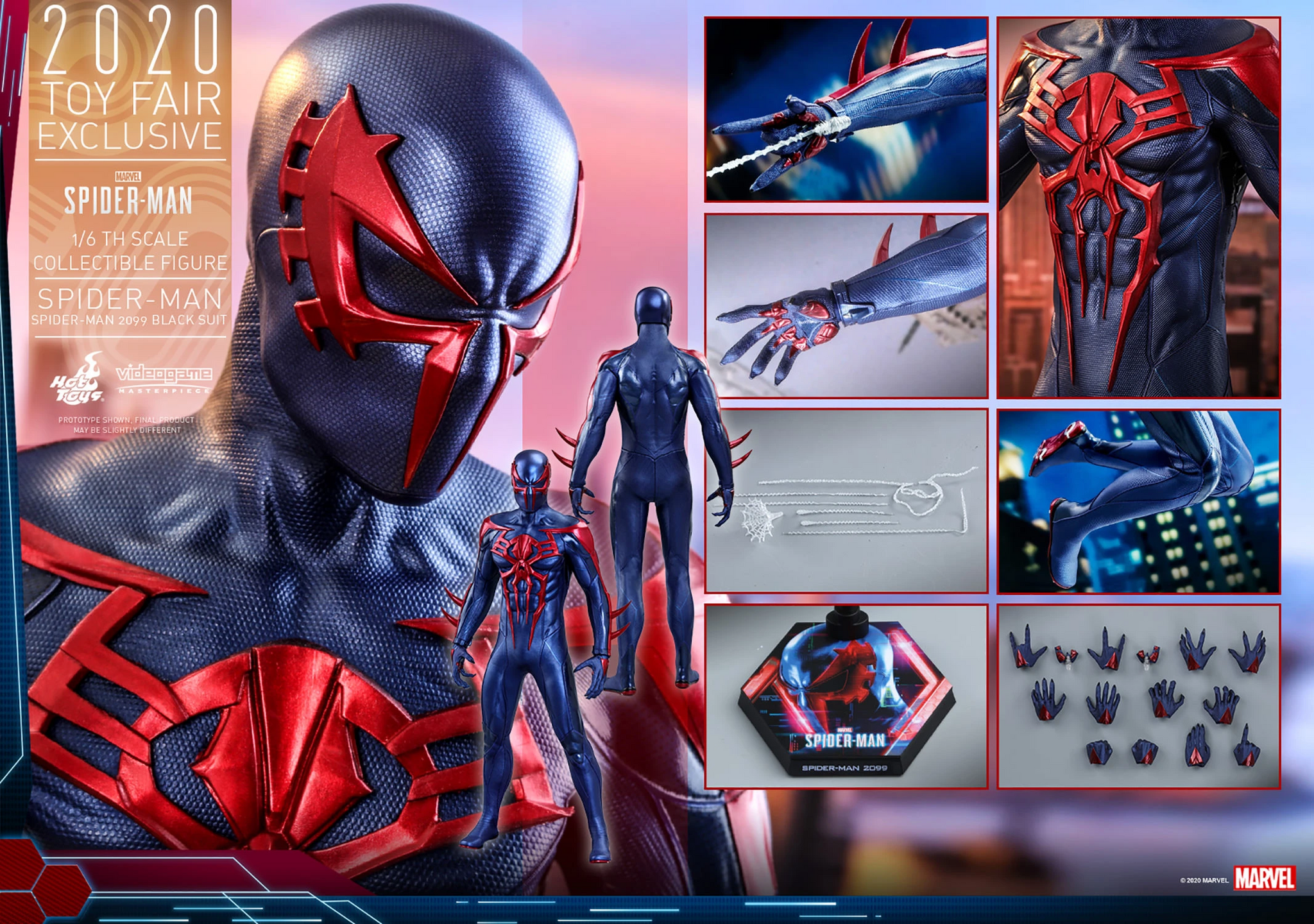 Hot Toys VGM42 Marvel PS4 Spider-Man - Spider-Man 2099 Black Suit