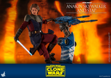 Hot Toys 1/6 TMS020 - Star Wars The Clone Wars - Anakin Skywalker and Stap