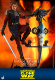 Hot Toys 1/6 TMS020 - Star Wars The Clone Wars - Anakin Skywalker and Stap