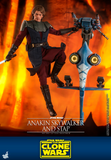 Hot Toys 1/6 TMS020 - Star Wars The Clone Wars - Anakin Skywalker and Stap