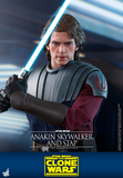 Hot Toys 1/6 TMS020 - Star Wars The Clone Wars - Anakin Skywalker and Stap