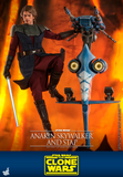 Hot Toys 1/6 TMS020 - Star Wars The Clone Wars - Anakin Skywalker and Stap