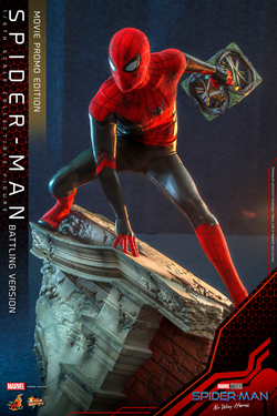 Hot Toys MMS625 Spider-Man: No Way Home - Spider-Man (Battling Version) Movie Promo Edition