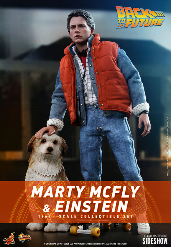 Hot Toys 1/6 MMS573 Back to The Future - Marty McFly and Einstein Set