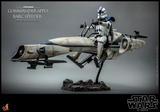 Hot Toys 1/6 TMS076 Star Wars: The Clone Wars Clone Commander Appo and BARC Speeder