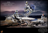 Hot Toys 1/6 TMS076 Star Wars: The Clone Wars Clone Commander Appo and BARC Speeder