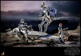 Hot Toys 1/6 TMS076 Star Wars: The Clone Wars Clone Commander Appo and BARC Speeder
