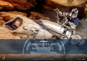 Hot Toys 1/6 TMS076 Star Wars: The Clone Wars Clone Commander Appo and BARC Speeder