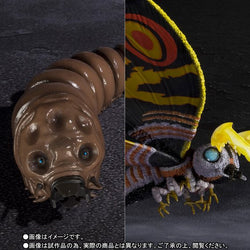 S.H. MonsterArts Godzilla Vs Mothra - Mothra (Adult) & Mothra (Larvae) Set Special Color