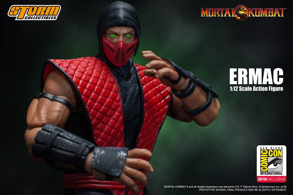 Storm Collectibles モータルコンバットErmac blood Big Bad Toy Store Exclusive Bloody Mortal Kombat Ermac, Rain and