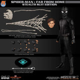 Mezco One:12 Collective Marvel: Spider-Man Far From Home: Stealth Suit PX Previews Exclusive