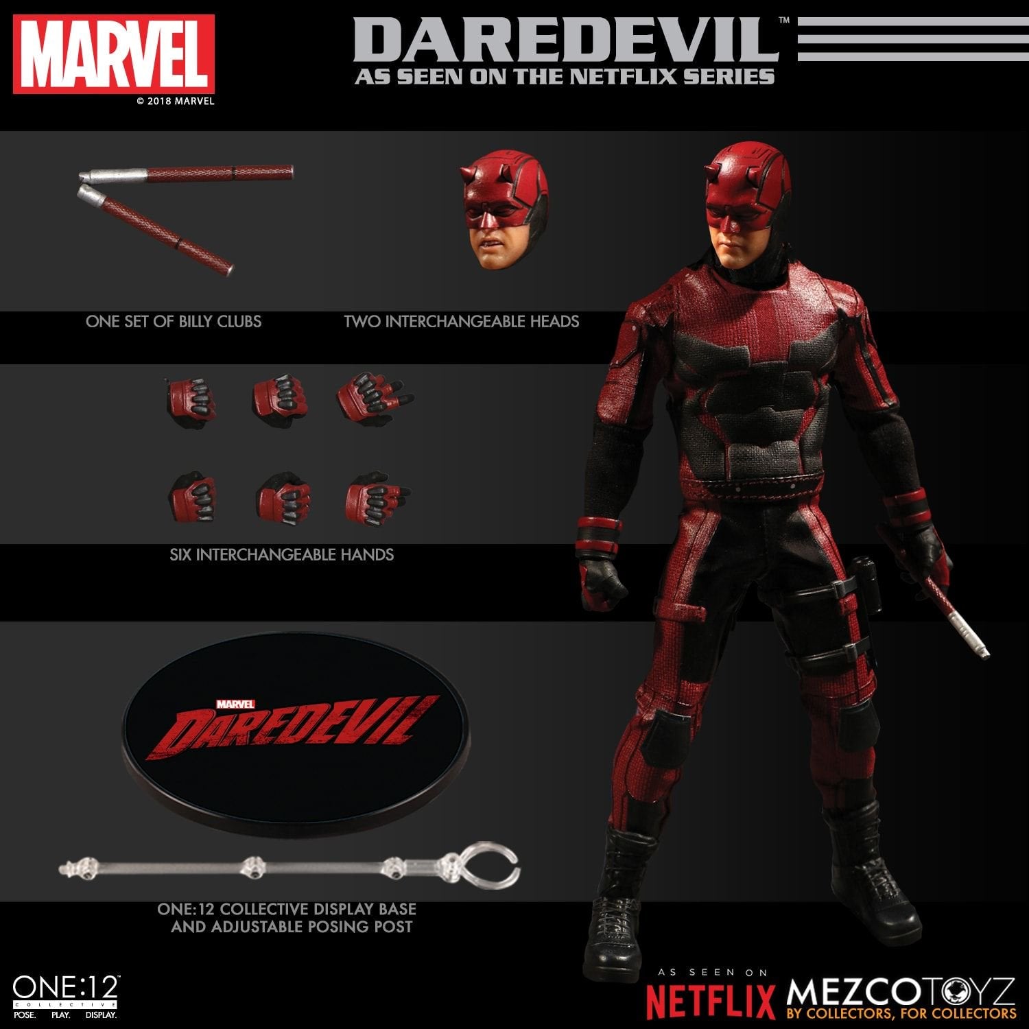 Mezco One:12 Collective Marvel Netflix - Daredevil – Xavier Cal 