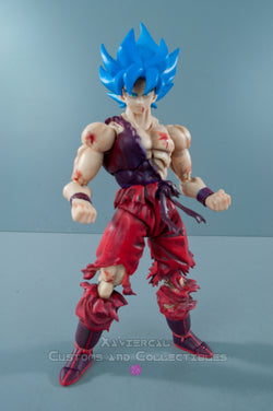 Xavier Cal Custom S. H. Figuarts Dragon Ball Z Super Saiyan Blue God Goku Kaioken