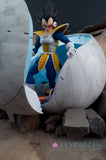Xavier Cal Custom S. H. Figuarts Dragon Ball Z Sayian Saga - Vegeta + Sayian Pod & Diorama Set