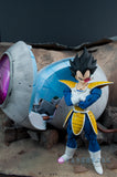 Xavier Cal Custom S. H. Figuarts Dragon Ball Z Sayian Saga - Vegeta + Sayian Pod & Diorama Set