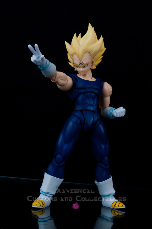 Xavier Cal Custom S. H. Figuarts Dragon Ball Z - Majin Vegeta Anime Accurate Colors