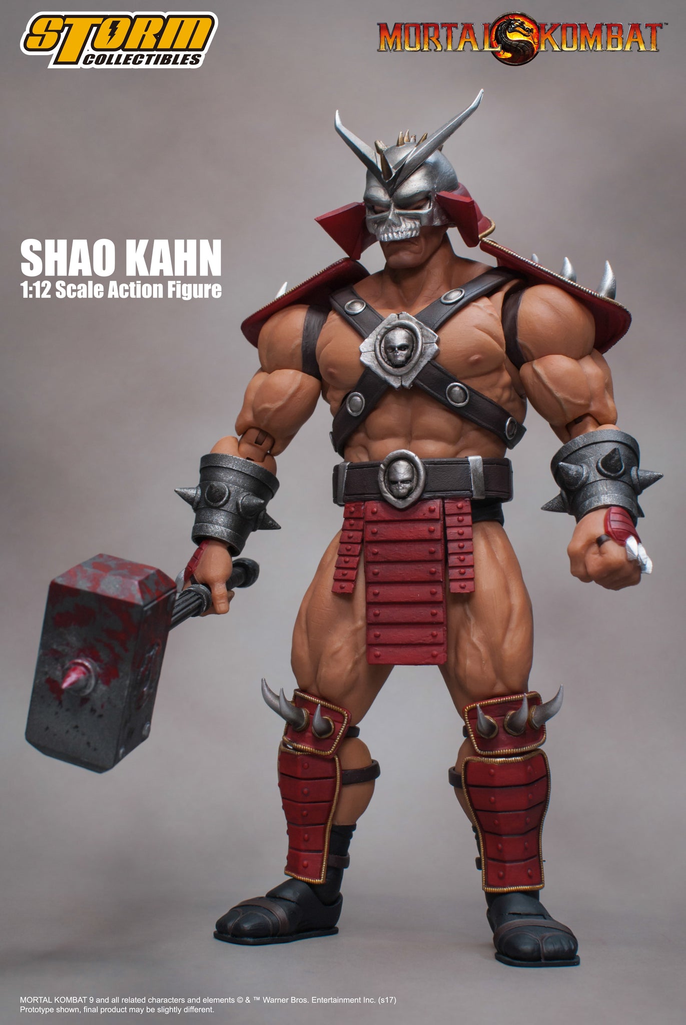 1/12 Storm Collectibles Mortal Kombat Shao Kahn Game Action Figure Movable  Joint Garage Kit Doll