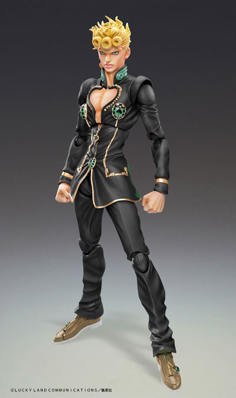 JoJo's Bizarre Adventure Golden Wind Super Action Statue - Giorno Giovanna Black Ver.