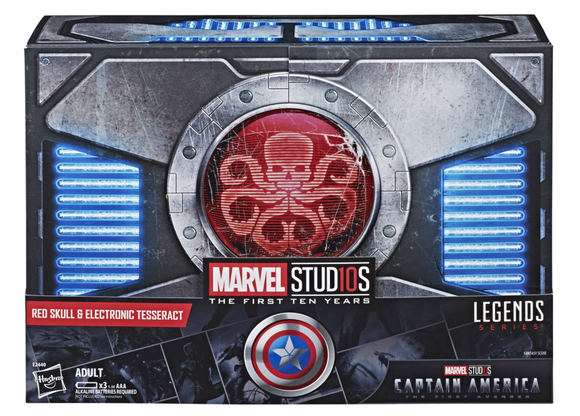 SDCC 2018 Marvel Legends Series Red Skull Figure & Electronic Tesseract