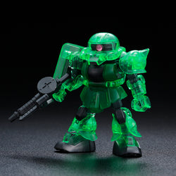 Gundam SD Cross Silhouette Frame Ver. - Premium Bandai Exclusive - Zaku II Clear Color