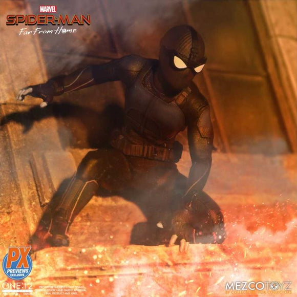 Mezco One:12 Collective Marvel: Spider-Man Far From Home: Stealth Suit PX Previews Exclusive