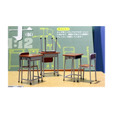 1/12 School Desk and Chair Set